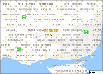 map of Pendão