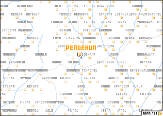 map of Pendehun