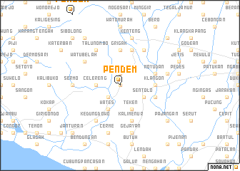 map of Pendem