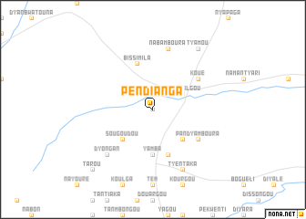 map of Pèndianga