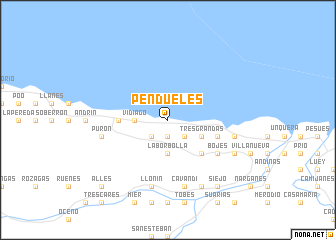 map of Pendueles