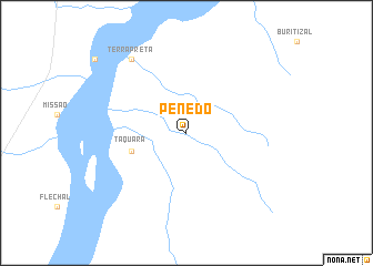 map of Penedo