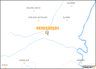 map of Pene-Gongo II