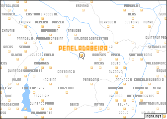 map of Penela da Beira