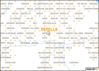 map of Peñella