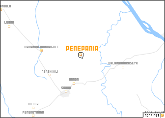 map of Pene-Pania