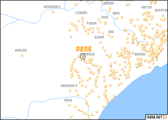 map of Pene