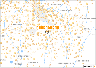 map of Pengadegan