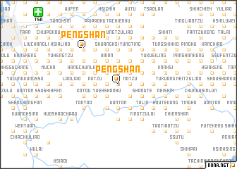 map of Peng-shan