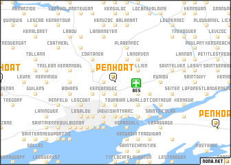 map of Penhoat