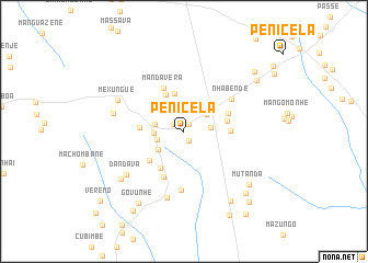 map of Penicela