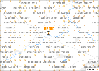 map of Penig