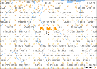map of Pénijone