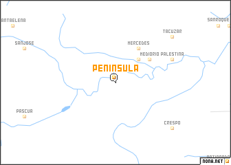 map of Península