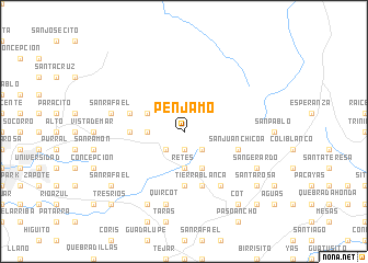 map of Pénjamo