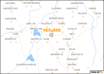 map of Pénjamo