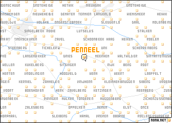 map of Penneel
