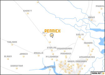 map of Pennick