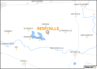 map of Pennyville