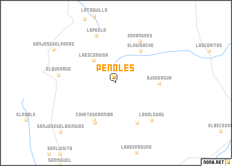 map of Peñoles