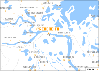 map of Peñoncito