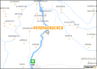 map of Peñón de Bucacá