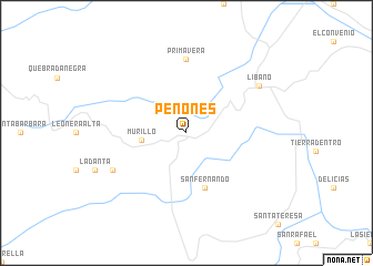 map of Peñones