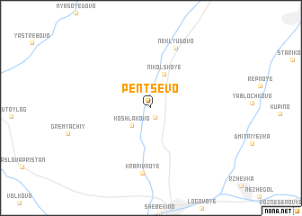 map of Pentsevo