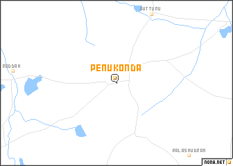 map of Penukonda