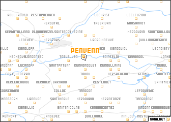 map of Penvenn