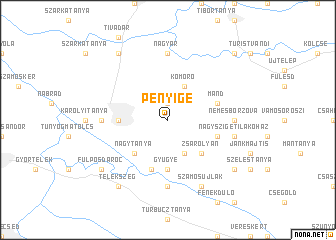 map of Penyige