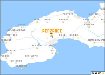 map of Penzance