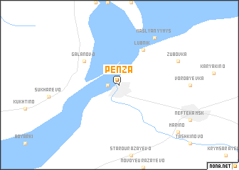 map of Penza