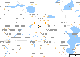 map of Penzlin