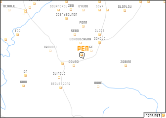 map of Pen