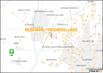map of Peoria Polynesian Village