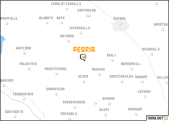 map of Peoria