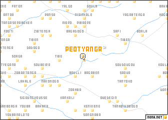 map of Péotyanga
