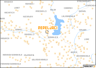 map of Pepeljaci