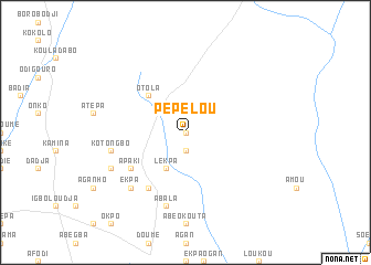 map of Pépélou