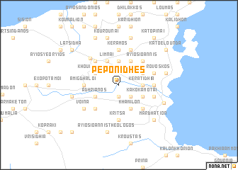 map of Pepónidhes