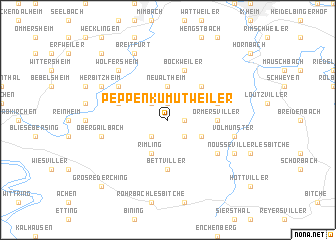 map of Peppenkum-Utweiler