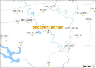 map of Peppers Landing