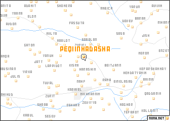 map of Peqi‘in H̱adasha