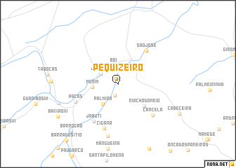 map of Pequizeiro