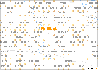 map of Perálec