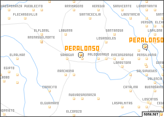 map of Peralonso