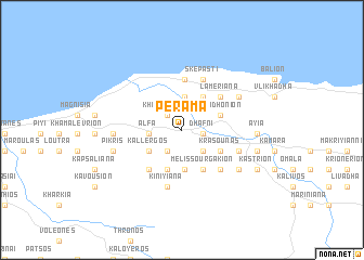 map of Pérama