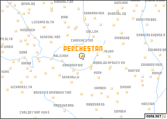 map of Perchestān