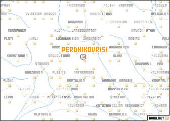 map of Perdhikóvrisi